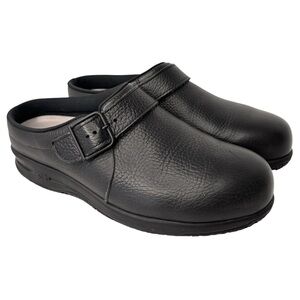 SAS Clog Slip Resistent Black Leather Womens Tripad Comfort Shoe Size 7 M  NEW*